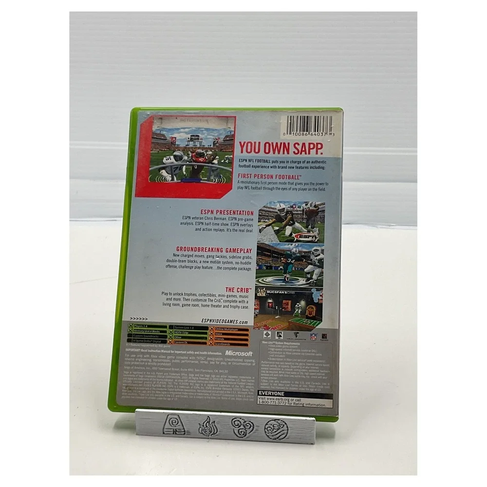 ESPN NFL Football 2K4 Xbox Game SEGA Sports Warren‎ Sapp Cover